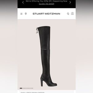 Stuart Weitzman Highland leather boots